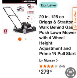 Lawn Mover Gas Murray 150cc 