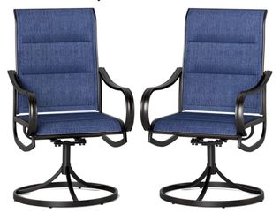 Swivel patio dinning chairs set of 2