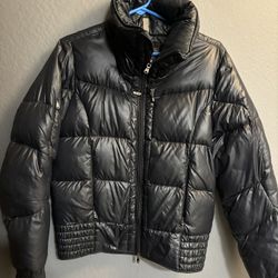 Ralph Lauren RLX Goose Down Womens black puffer Full Zip Quilted Jacket: small very nice condition