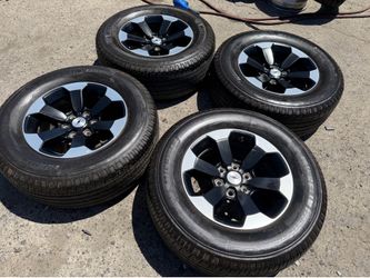 18” rims and tires for 6 lug Chevy Silverado gmc Sierra Tahoe Yukon Michelin tires