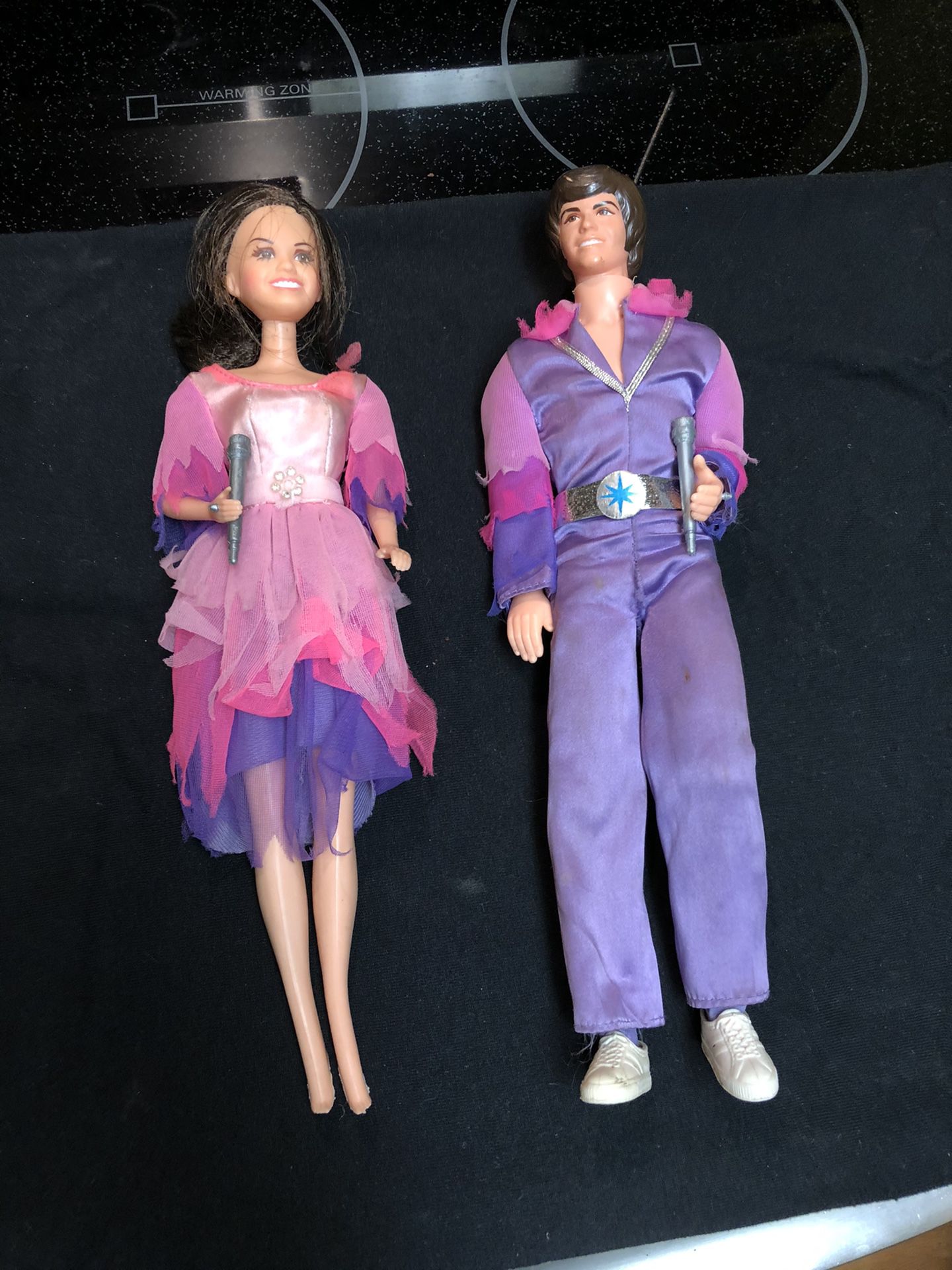 Original vintage 1976 Donny and Marie Osmond dolls