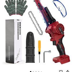Cordless Mini Chainsaw, Portable Electric Chainsaw, 8 Inch for Dewalt 20V MAX Battery Powered (NO Battery), Handheld Chain Saw Pruning Shears Chainsaw