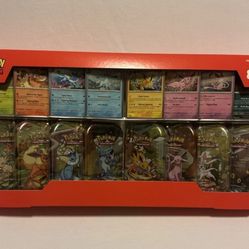 Pokemon TCG Prismatic Evolutions Costco 8 Mini-Tin Bundle w/ Promo Cards
