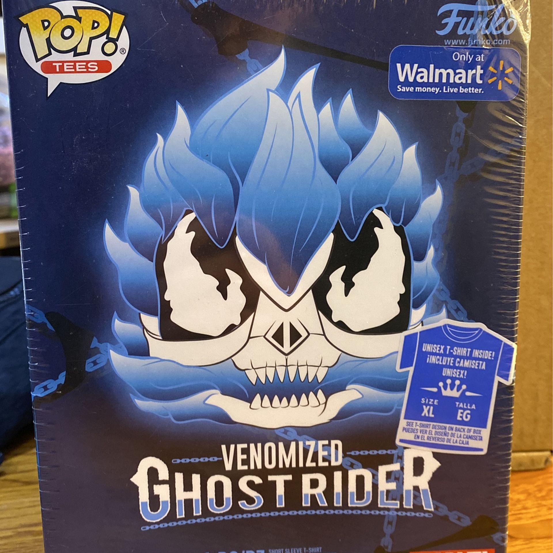 Marvel Venomized Ghost Rider Funko Pop And Shirt XL