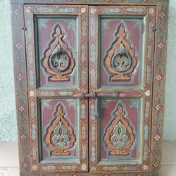 Hand Painted Moroccan Frame with Doors