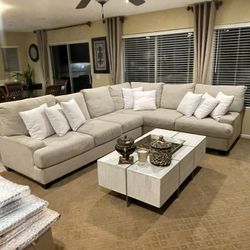Cream/ Sand Sectional 