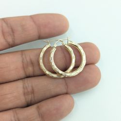 14kt Real Gold Hoop Earring 
