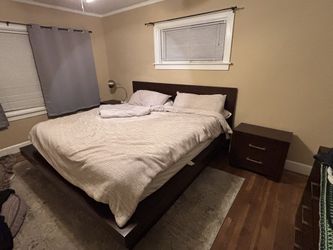 Better Than IKea King Bed Frame & Bedroom Set