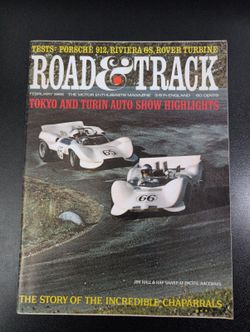 Road & Track February 1966 Automotive Magazine