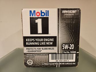 Mobil1 5w20 six quarts full synthetic engine oil
