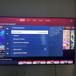 75in Flat Screen Smart TV