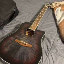 Ibanez ALT30FM-RDB Acoustic-Electric Guitar – Flamed Maple Top (Red Doom Burst) + Case!