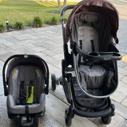 Graco Modes Nest Travel System Purple/gray