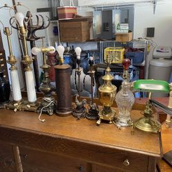 Collection of Vintage/Antique Lamps