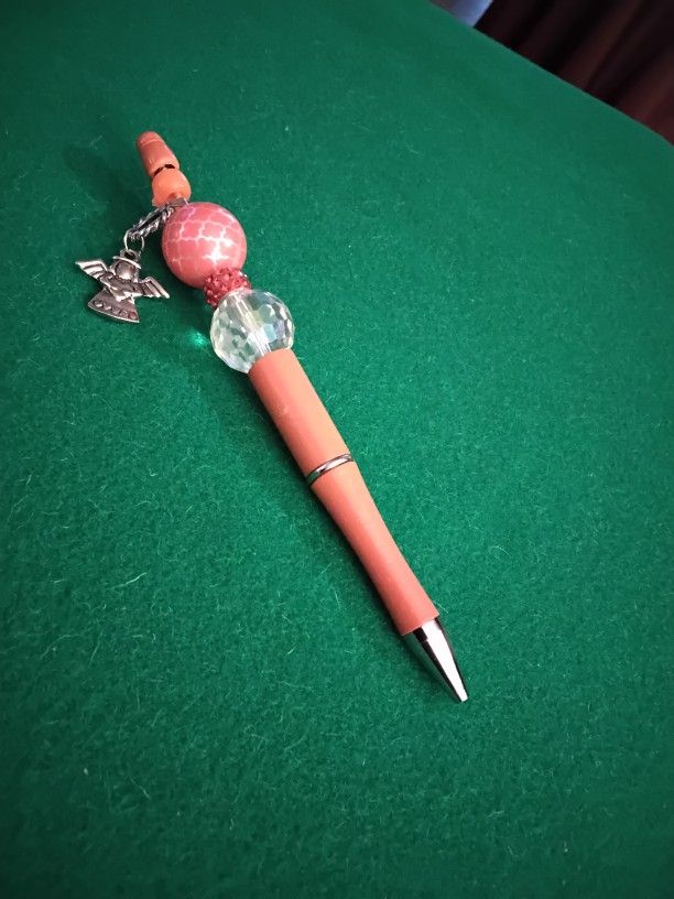 Bubble Gum Pen Bead With Angel Charm And Free Refill DIY