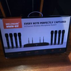 MELONARE MWM-81F 8-Channel Wireless Microphone System (Brand New)