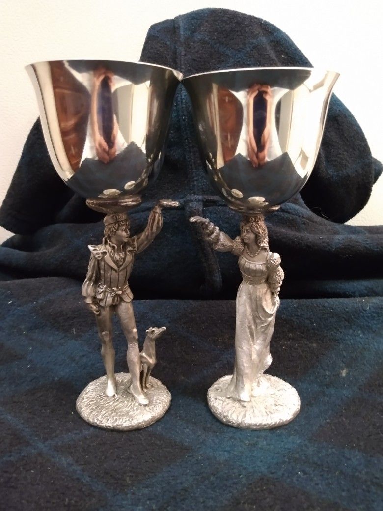 Pewter Lover's Cups