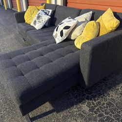 🚚📦FREE DELIVERY! Clean Gray Sectional Delivered To Your Home!