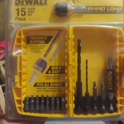 DEWALT 15-Piece Rapid Load Drill & Drive Set – Quick Change, Fits All Brands, New in Package