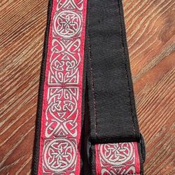 D'Addario 2" World Tour Collection Guitar/Bass Strap Red Celtic