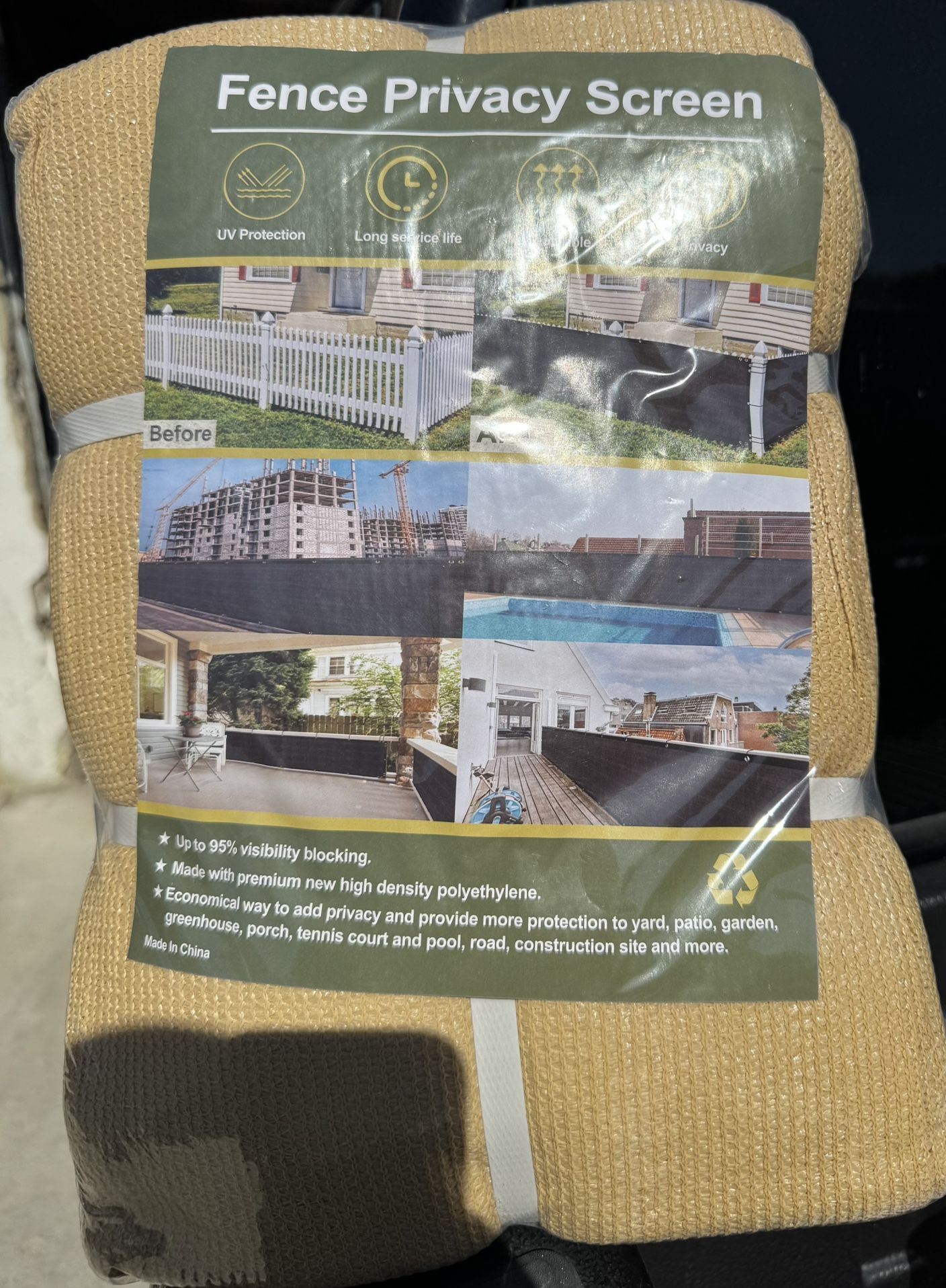 New Privacy Fence Screen