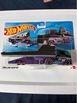 Hot Wheels Super Rigs Two-Lane Ramptop (From Netflix Let’s Race Series) - New