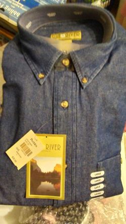 New Blue Jean Shirt. Make great Christmas gift.