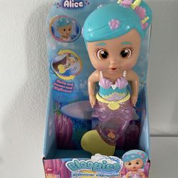 Brand new Shimmer Mermaid doll water toy Bloopies Alice