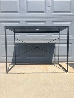 Modern Desk Rustic Industrial Computer Desk,MDF Metal Writing Desk, Vintage PC Table for Home Office