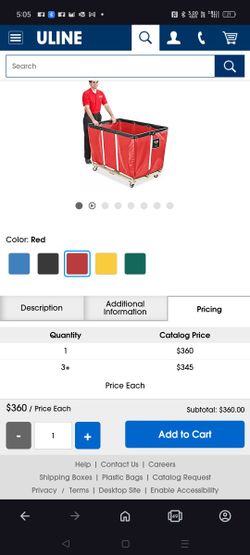 Uline Laundry Truck 20 Bushall