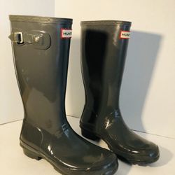 Hunter Boots Gray 6M/7F