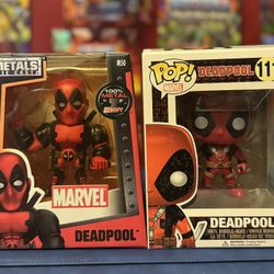 Deadpool (JADA Die Cast METALS) & Funko Pop 
