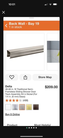 SHOWER TRACK DELTA 48x60