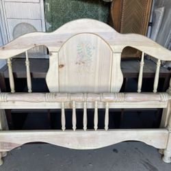 Girls Bedroom Set-Queen bed frame, Dresser and Trunk
