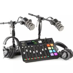RodeCaster Podcast Setup 4 Person