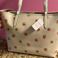 Coach Floral Tote Bag 