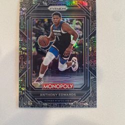 Anthony Edwards Prizm Monopoly Black Icon 