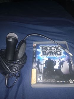 Ps3 Rock Band game and mic