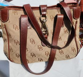 Dooney & Bourke Brown Canvas Purse
