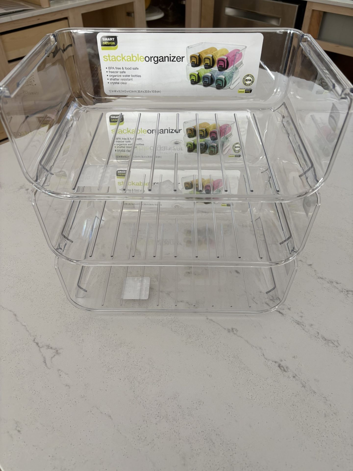 NEW! Stackable Bottle Organizer - Set Of 3
