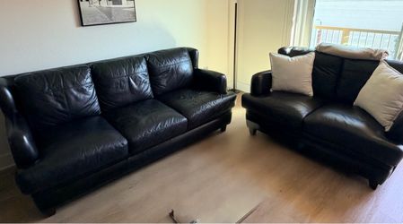 Genuine Leather Couches 2 piece