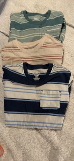 Boys Lot of 3 Short Sleeved T-Shirts Striped S 6-7 by Wonder Nation