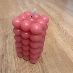 Pink Wax Electric Candle