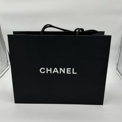 Chanel Black Paper Shopping Gift Bag 17" x 13" x 6.25"  Authentic