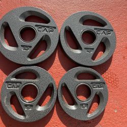 Olympic 2 Inch Gym Plates 10.lbs X 4 NEW