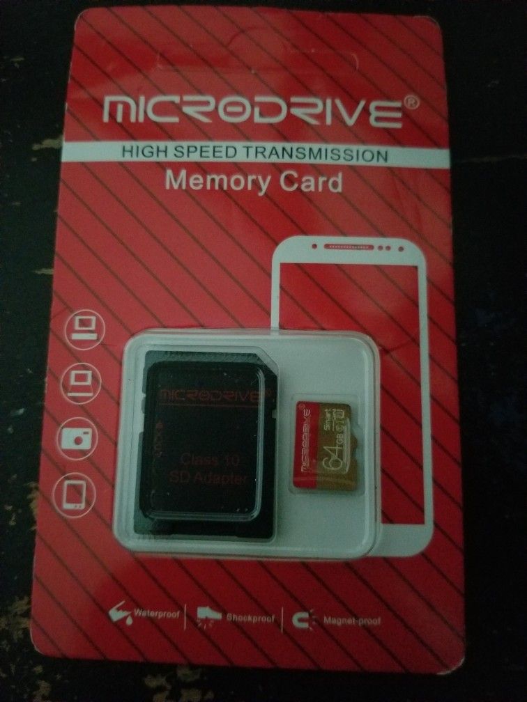 BRAND NEW MEMORY SD CARD AND ADAPTER..FOR CELLPHONE &..MORE 