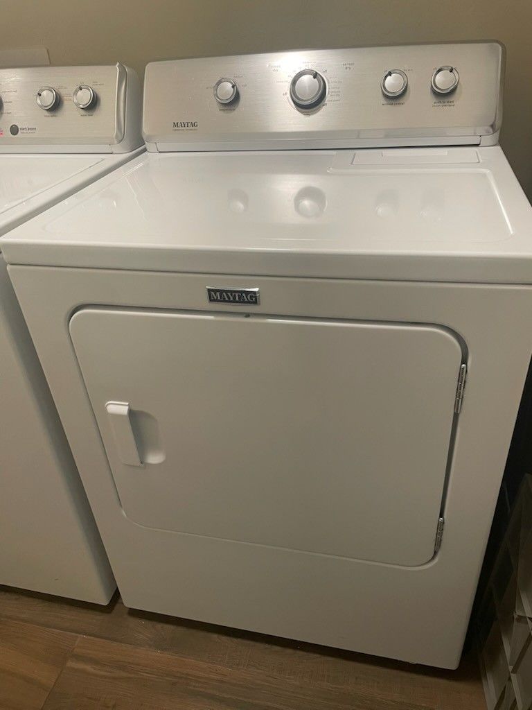 *Maytag* Electric Dryer-Top/Front Load - White