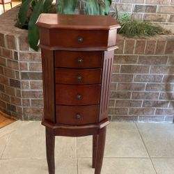 Standing 4 Deawer Jewelry Armoire 