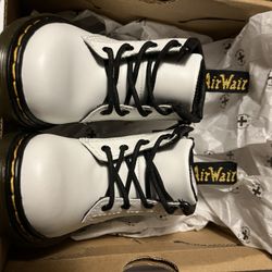 Dr Martens White Baby Boots 