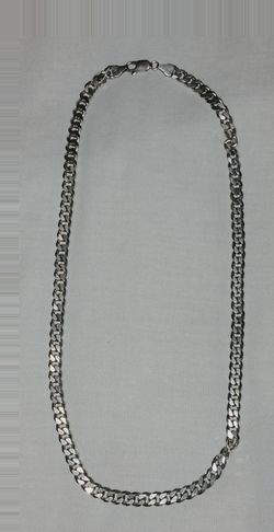 Sterling Silver Cuban Curb Chain & Bracelet